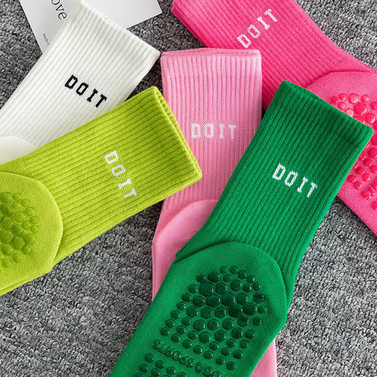 Bunte rutschfeste Socken mit 